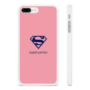 Superwoman Logo - SUPERWOMAN LOGO PINK HARD WHITE PHONE CASE COVER FITS IPHONE 5 6 7 8 ...
