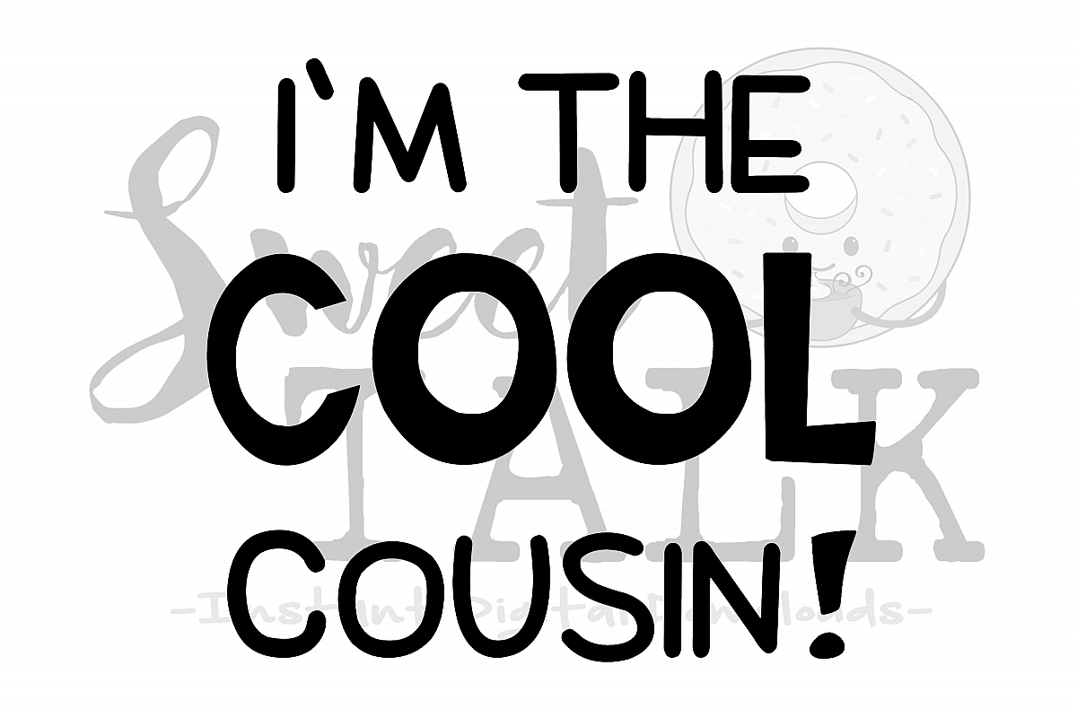 Cool M Logo - I'm the cool cousin svg, png, jpg, dxf /Instant Digital Download