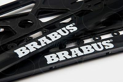 Brabus Logo - MERCEDES BENZ BRABUS LOGO ALL MODEL FRAME EURO for LICENSE PLATE PLATES 2PCS