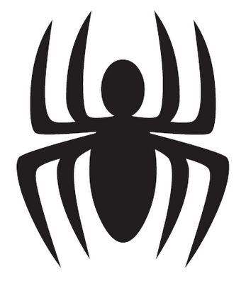 Spider-Man Spider Logo - Stencils. Spiderman, Birthday parties, Birthday