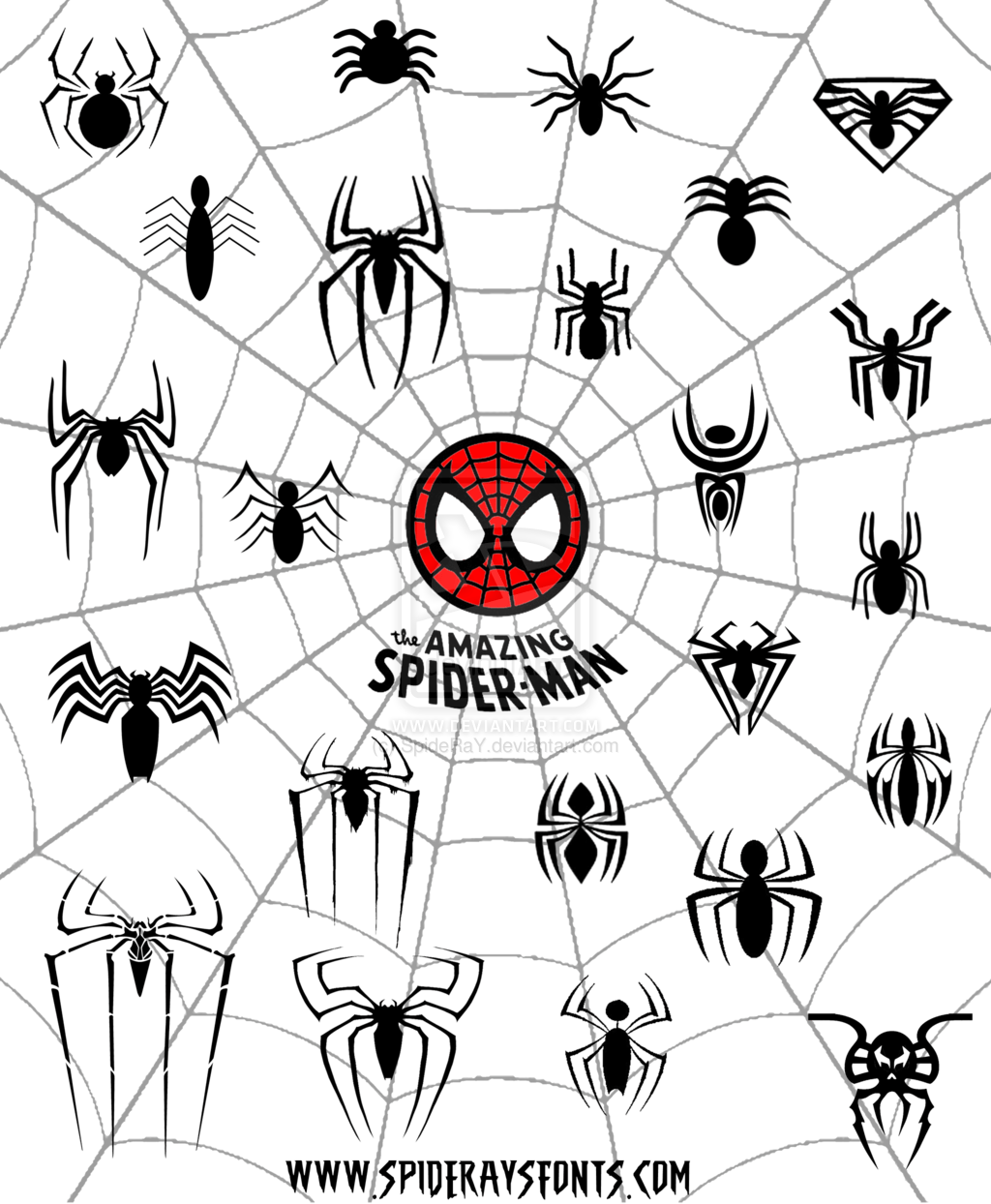 Spider-Man Spider Logo - The Amazing Spider-Man Logo Web by SpideRaY.deviantart.com on ...