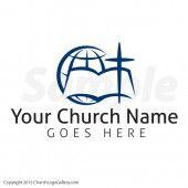 Open Globe Logo - Church Logo Ideas. Church Logo Design. Christian Church Logos