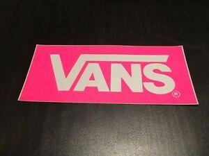 Pink Vans Logo - NOS VINTAGE PINK VANS LOGO SKATEBOARD STICKER