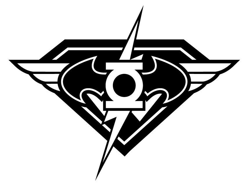 White Lantern Flash Logo - Super Flash Bat Lantern Wonder Man! (Symbol) | Vector, Illus ...