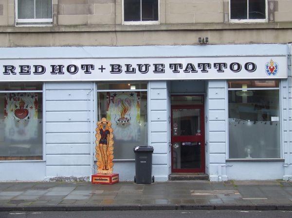Red Hot and Blue Logo - Red Hot and Blue Tattoo Edinburgh