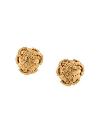 Interlocking CC Logo - Chanel Vintage interlocking CC logos earrings $531 VINTAGE