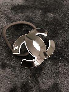 Interlocking CC Logo - Chanel Interlocking CC Logo VIP Gift Hair Ponytail (Black) | eBay