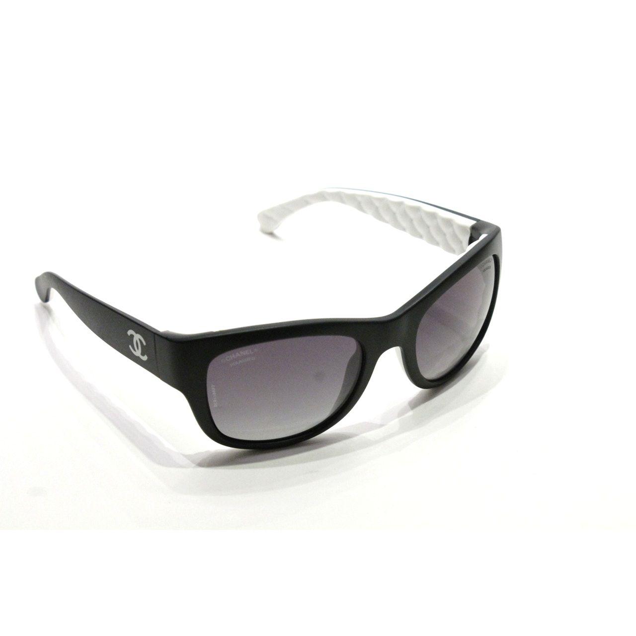 Interlocking CC Logo - Chanel Black White Sunglasses Interlocking Cc Logo | LePrix