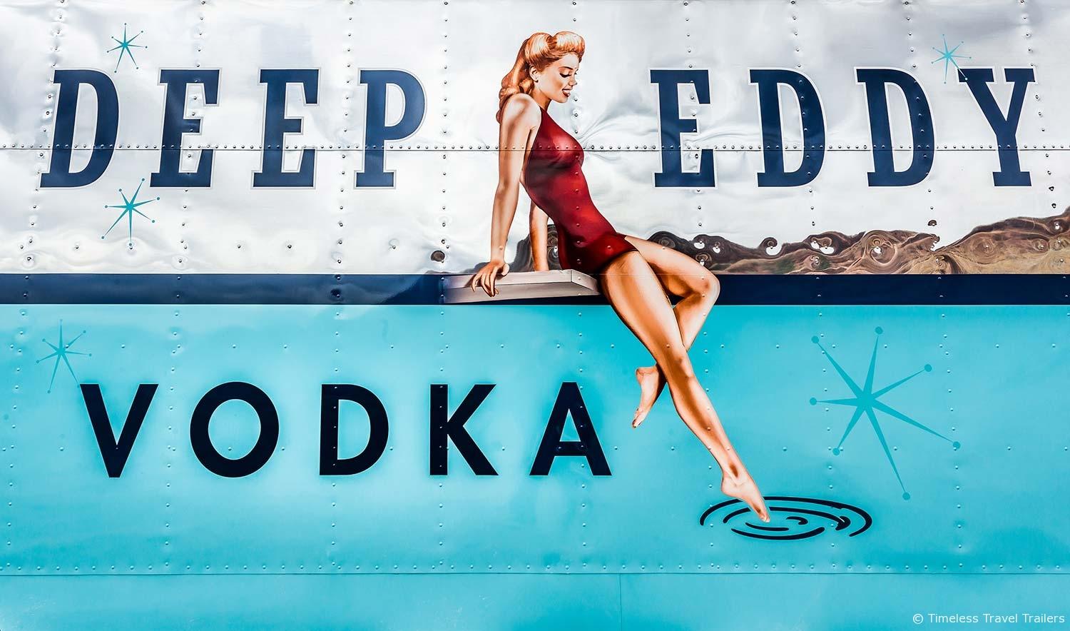 Deep Eddy Logo - Deep Eddy Vodka - Custom Spartan Trailer by Timeless Travel Trailers
