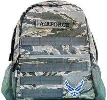 Backpack Air Force Logo - U.S. Air Force Logo ABU Camo Kids Backpack | Just for Air Force kids ...