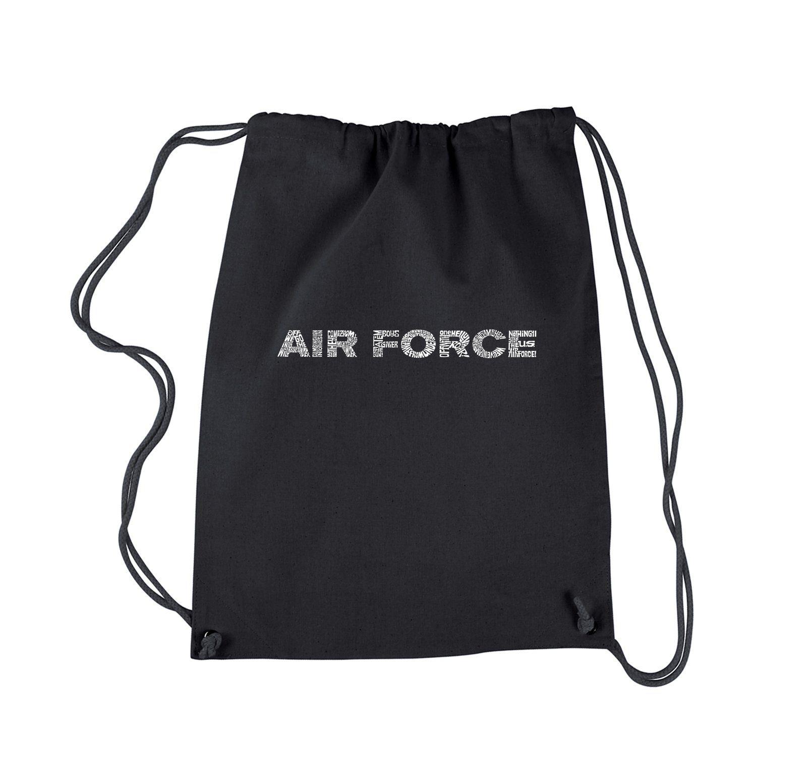 Backpack Air Force Logo - Drawstring Backpack - Lyrics To The Air Force Song – LA Pop Art