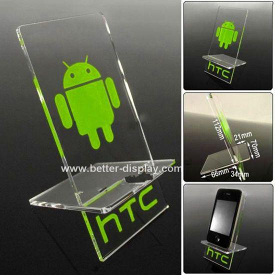 Cell Phone Gray Logo - China Wholesale Acrylic Cell Phone Display Stand with Logo
