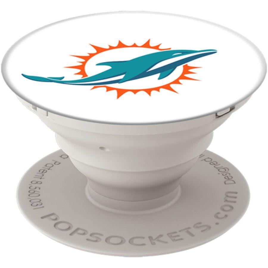 Cell Phone Gray Logo - PopSockets Miami Dolphins Logo Cell Phone Holder