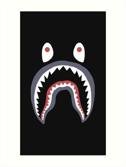 Black BAPE Shark Logo - LogoDix