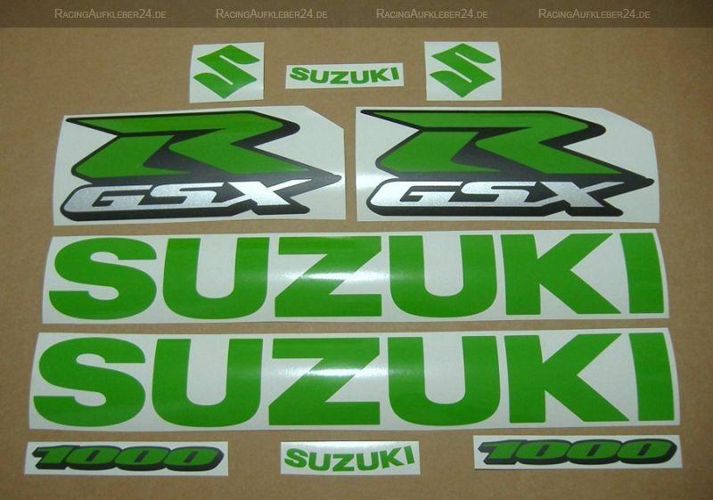 Lime Green R Logo - Suzuki GSX-R 1000 Universal - Lime-Green - Custom-Decalset