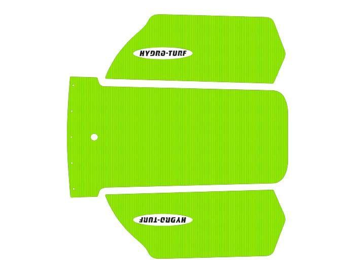 Lime Green R Logo - Hydro-Turf Mat Kit Kawasaki SX-R 1500 Cut Groove Lime Green - Peel ...