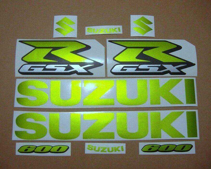 Lime Green R Logo - gsxr 600 green complete decals stickers graphics kit set adhesives ...