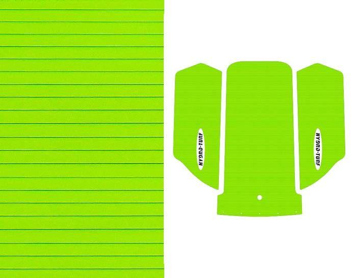 Lime Green R Logo - Hydro-Turf Mat Kit Kawasaki SX-R 1500 Cut Groove Lime Green - Peel ...
