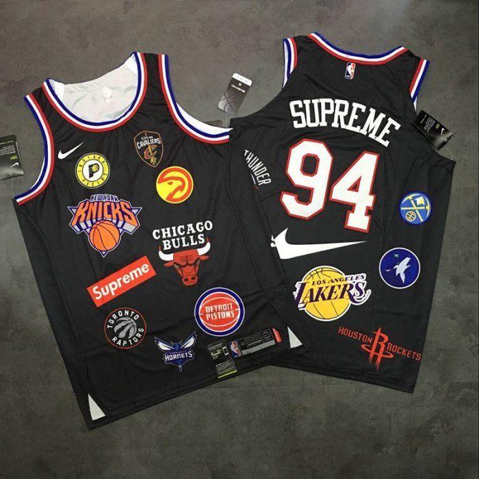 All-Star Clothing and Apparel Logo - Hot Sale Online Supreme X Nike X Apparel Logos Black Stitched