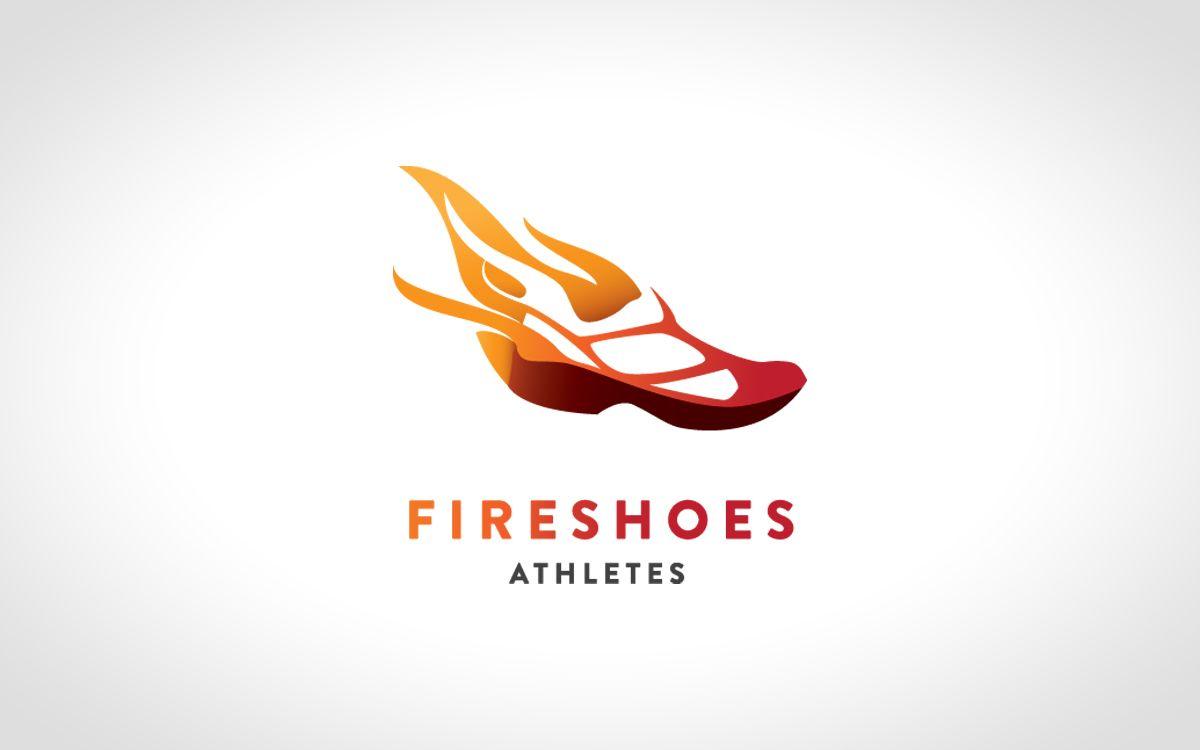 Shoe Logo - Fire Shoe Logo