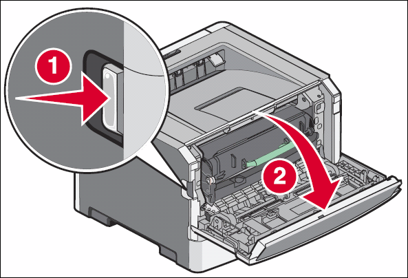 Old Lexmark Logo - Lexmark Italy How to Remove/Replace the Toner Cartridge on a Lexmark ...