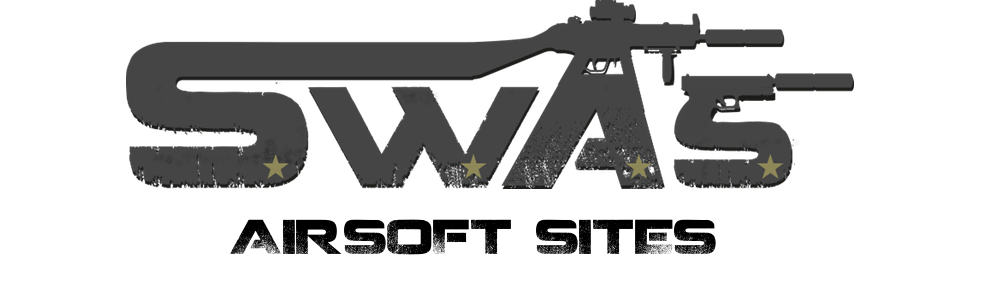 Black and White Airsoft Logo - SWAS Airsoft Sites