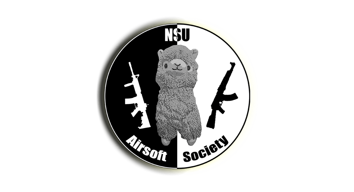 Black and White Airsoft Logo - Airsoft
