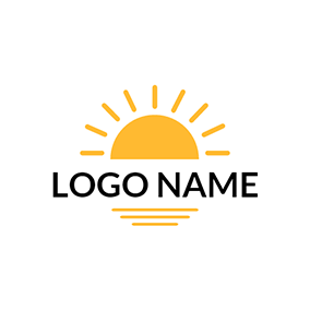 Orange Sun Logo - Free Sun Logo Designs. DesignEvo Logo Maker