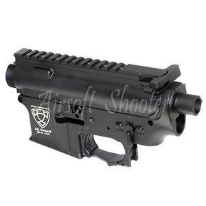 Black and White Airsoft Logo - Airsoft Accessories APS Logo Upper & Lower Metal Body for M-Series ...