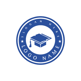Use Blue Circle Logo - Free Education Logo Designs. DesignEvo Logo Maker