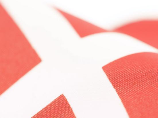 White Swiss Cross Red Background Logo - Close-Up of White Cross on Red Background of Swiss Flag Photographic ...