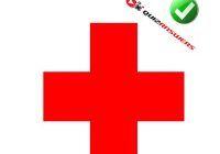 White Swiss Cross Red Background Logo - Elegant Logo with Red Background and White Cross Fake Trading On An ...