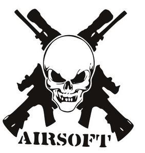 Black and White Airsoft Logo - Airsoft Gun Skull SVG File – The SVG Corner