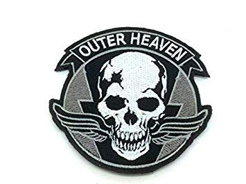 Black and White Airsoft Logo - Outer Heaven Metal Gear Solid Embroidered Airsoft Paintball Patch