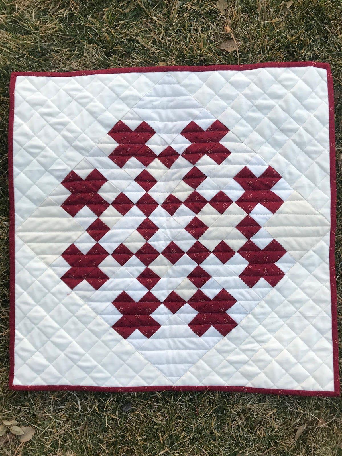 White Swiss Cross Red Background Logo - Humble Quilts: Swiss Cross- Merry Christmas!