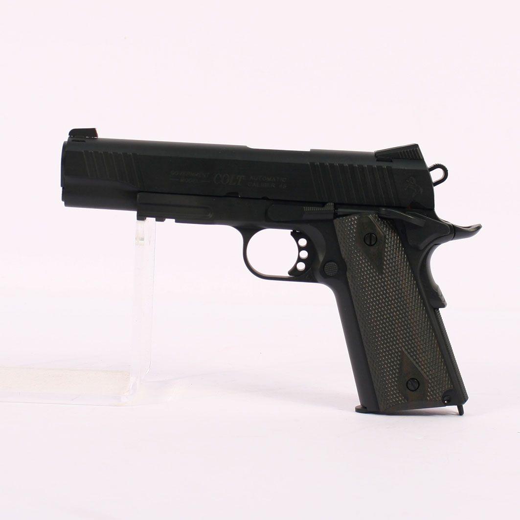 Black and White Airsoft Logo - Colt 1911 Rail Gun 6mm Airsoft Pistol Gas Blow Back Black