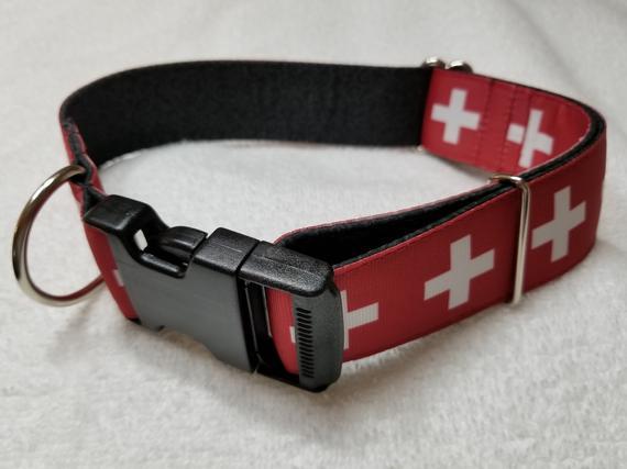 White Swiss Cross Red Background Logo - Traditional Swiss Cross design. White Cross on Red background