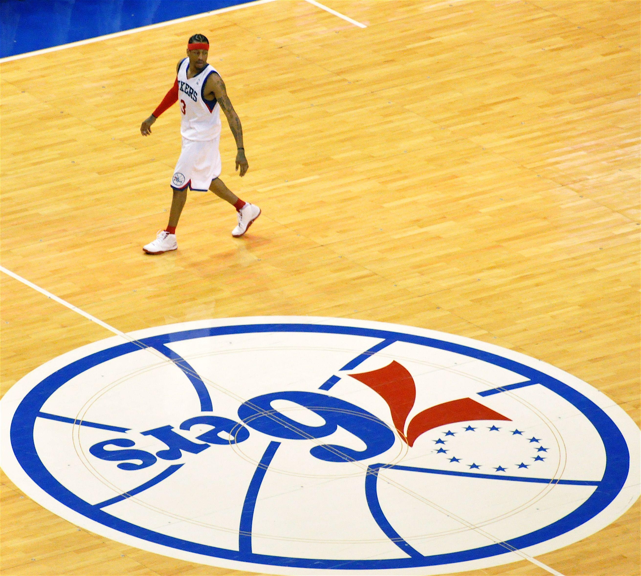 Allen Iverson Logo - File:Allen Iverson and the Sixers logo.jpg - Wikimedia Commons