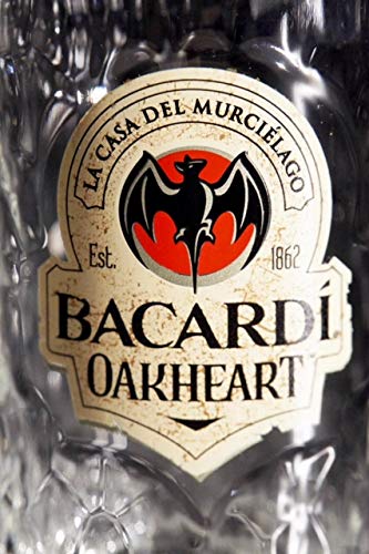 Bacardi Oakheart Logo - Bacardi Oakheart Rum Tankard Glass 10OZ: Amazon.co.uk: Kitchen & Home