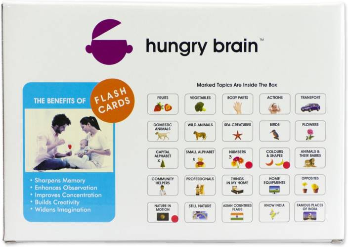 Capital B Box Logo - hungry brain BOX OF 3 B Flash cards- Easy & fun way of learning-Gift ...