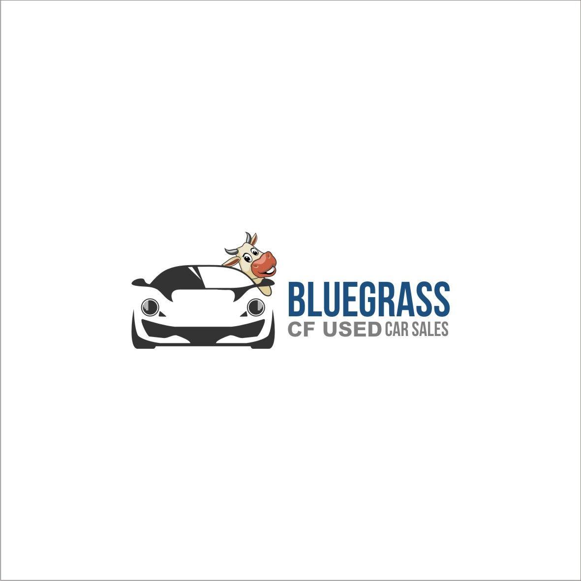 Cartoon Auto Sales Logo - Professional, Serious, Car Dealer Logo Design for Bluegrass CF USED ...