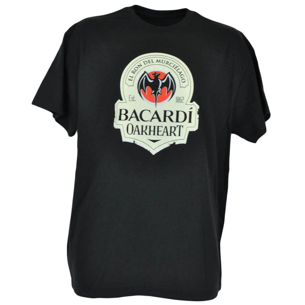 Bacardi Oakheart Logo - Bacardi Oakheart Spiced Rum Ron Tshirt Bat Logo Men Shirt Large Tee