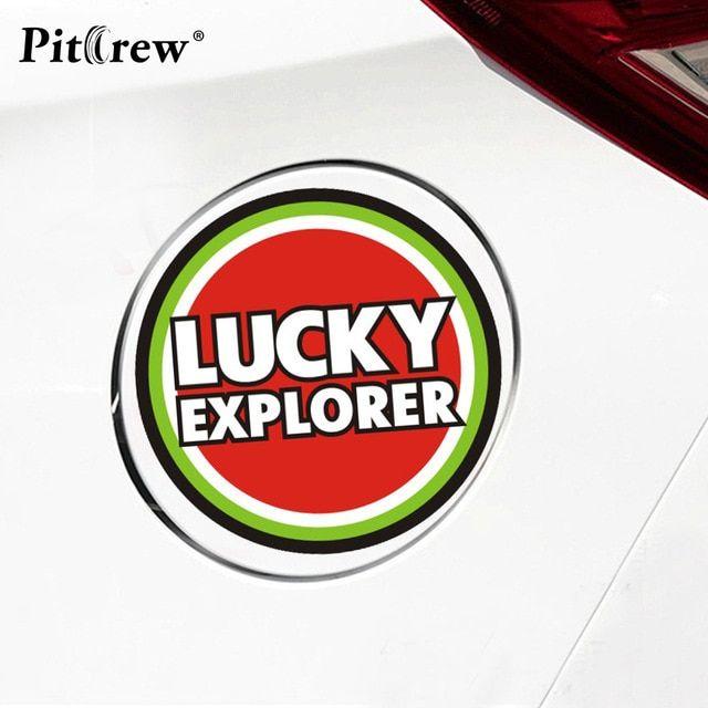 Cartoon Auto Sales Logo - Hot Sales 1PC 10.8*10.8CM Lucky Explorer Anime Cartoon Car