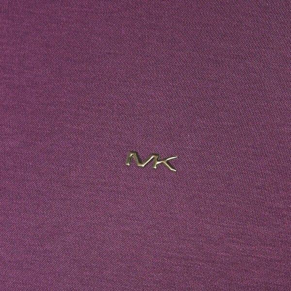 MK Purple Logo - New Michael Kors Purple Sleek Mk Crew T-Shirt For Men Outlet :