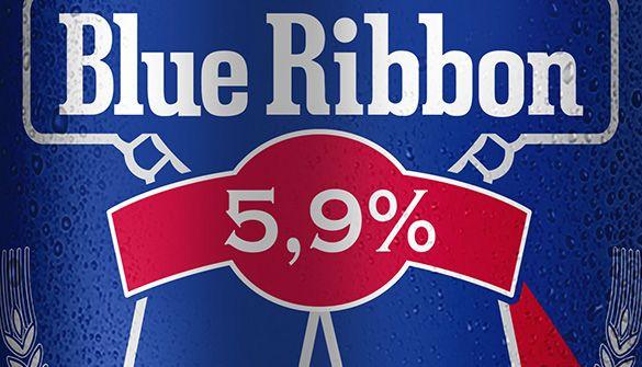 Red and Blue Ribbon Airline Logo - About | Pabst Blue Ribbon