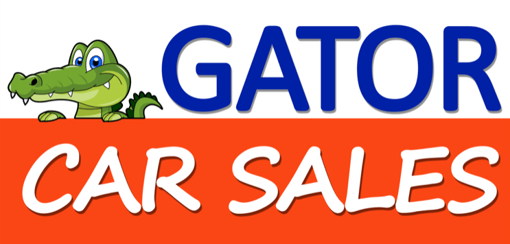 Cartoon Auto Sales Logo - New & Used Car Dealership. Gator Car Sales