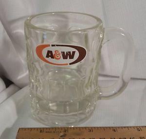 Root Beer Mug Logo - A & W Root Beer Mug 1968 Glass Oval Logo | eBay