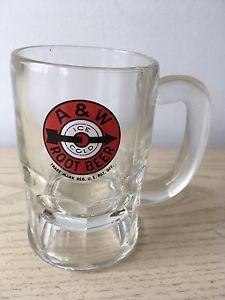 Root Beer Mug Logo - Vintage A&W Root beer Mug Arrow Bullseye Logo Ice Cold Soda