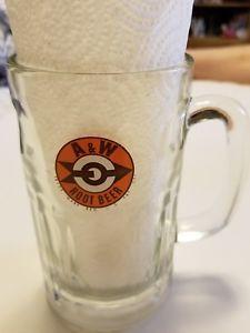 Root Beer Mug Logo - A&W Vintage Glass Heavy Root Beer Mug Arrow Through Bullseye Logo ...
