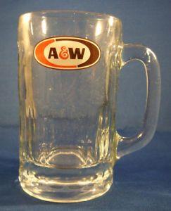 Root Beer Mug Logo - Vintage A&W Root Beer Mugs 5-3/4